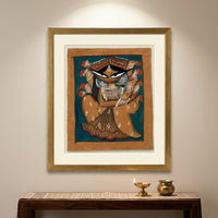 The Divine Presence of Maa Durga – Kalighat Painting