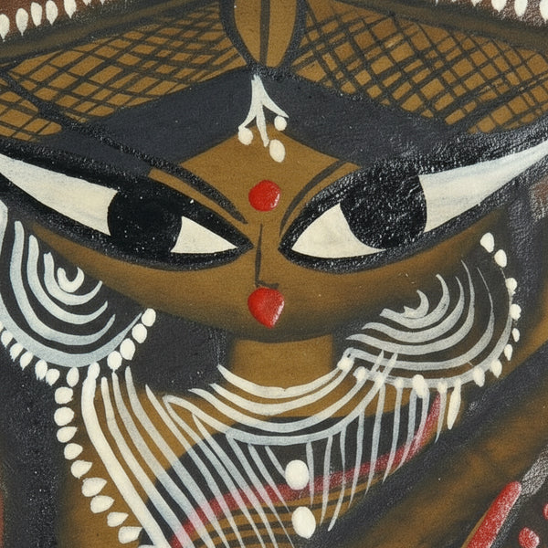 Maa Saraswati: The Eternal Muse – Kalighat Painting