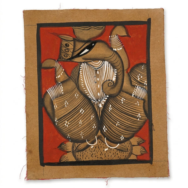 The Blessings of Ganesha – Kalighat Painting