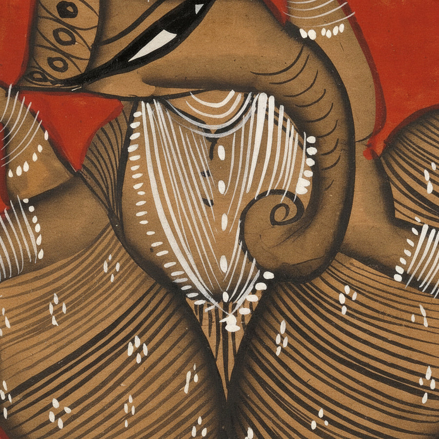 The Blessings of Ganesha – Kalighat Painting