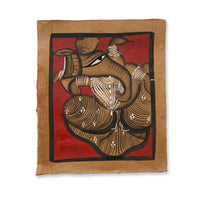 Lord Ganesha in Sacred Serenity – Kalighat Painting