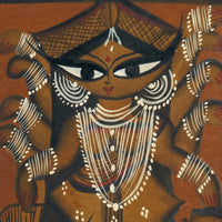 Maa Durga in Sacred Grace – Kalighat Painting