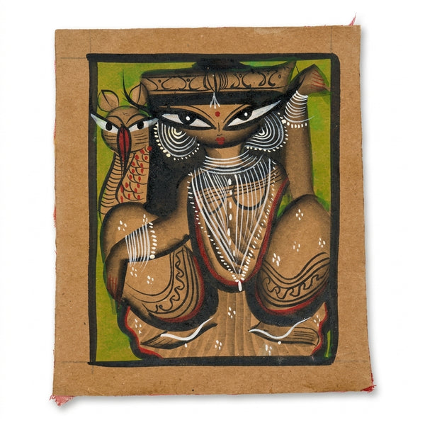 The Embodiment of Shakti – Kalighat Painting