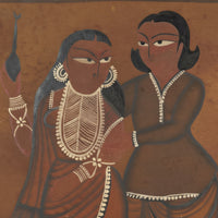 The Devoted Babu-Bibi – Kalighat Painting