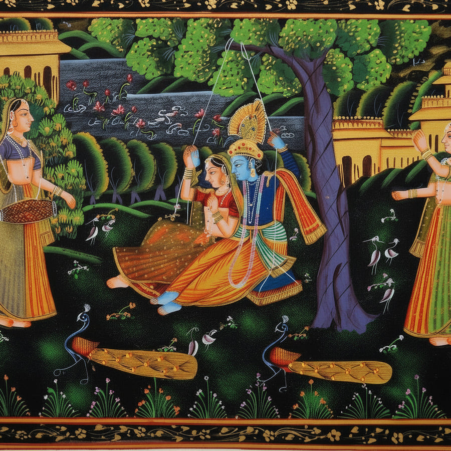 Divine Love Radha and Krishna – Pichwai Painting