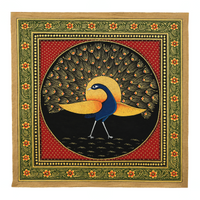 Royal Peacock – Rajasthani Miniature Painting
