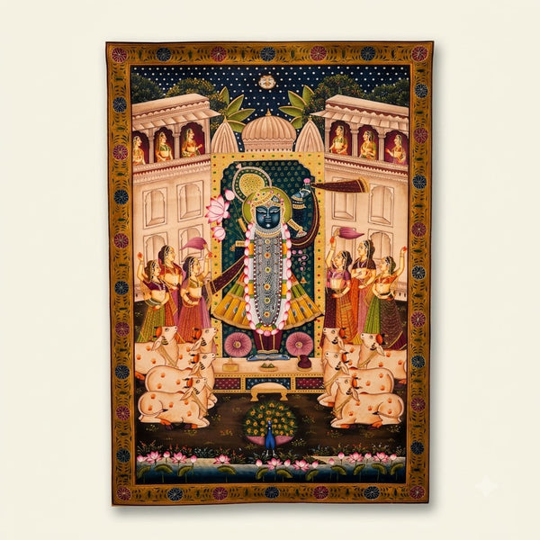 Shrinath Ji Royal Darshan – Pichwai Painting