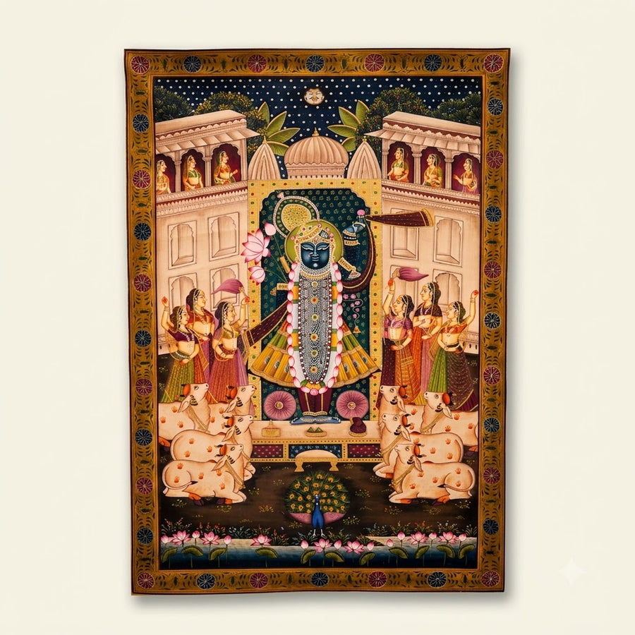 Shrinath Ji Royal Darshan – Pichwai Painting