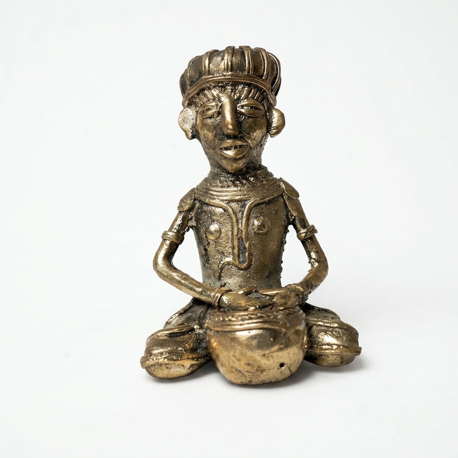 Dhokra Tribal Musician Set of 2 – Dhokra Metal Art