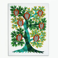 Owls Among the Branches – Gond Paper Painting