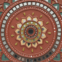 Sunburst Mandala Lippan Mirror Wall Art