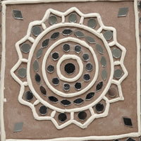 Square Ornamental Lippan Mirror Wall Art