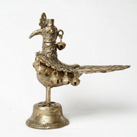 The Peacock with Bells (Tribal Elegance) – Dhokra Metal Art