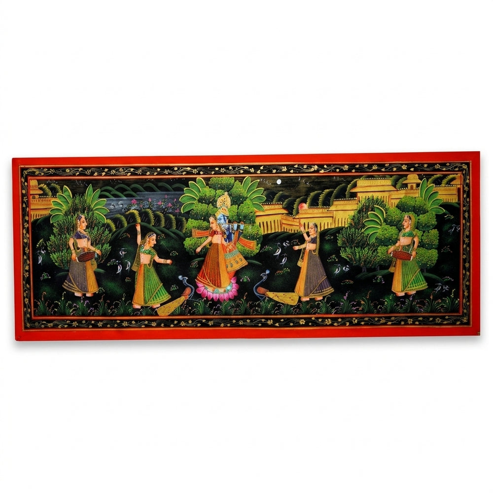 Radha Krishna in Vrindavan – Pichwai Painting