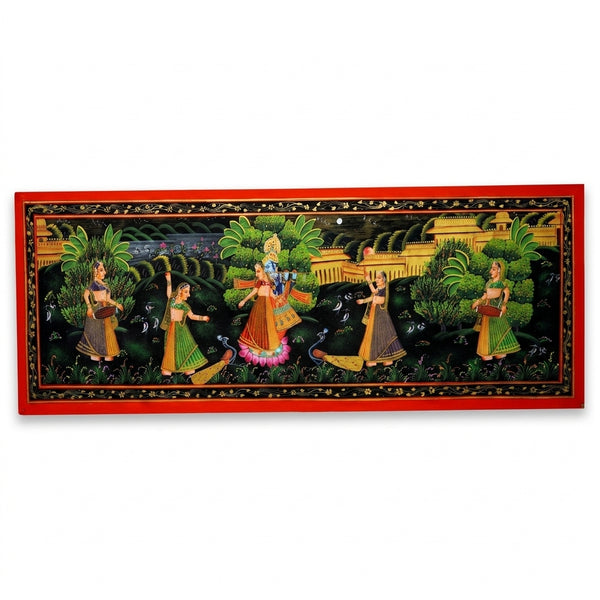 Radha Krishna in Vrindavan – Pichwai Painting
