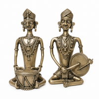 Tribal Musicians Band (Set of 2) – Dhokra Metal Art