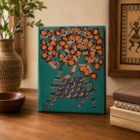Vibrant Deer – Handmade Gond Art Diary