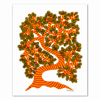 The Tree of Nature – Gond Paper Painting