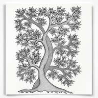The Flourishing Tree – Gond Paper Painting