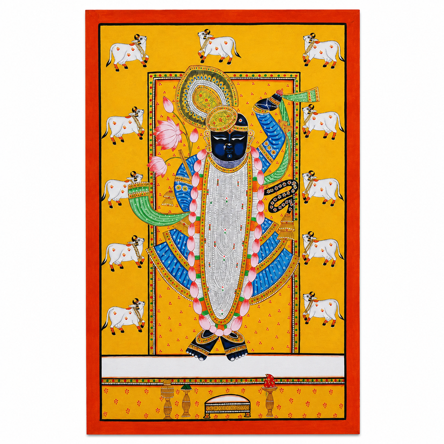 Shrinathji with Sacred Cows – Pichwai Painting