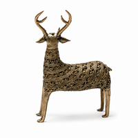 Standing Deer with Small Antlers – Dhokra Metal Art