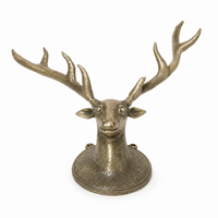 The Decorative Deer Head Wall Fragment – Dhokra Metal Art