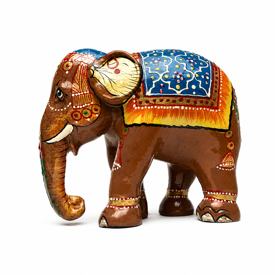Handprinted Elephant Set of 2 – Decorative Art