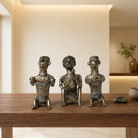 Harappan Figures (Set of 3) – Dhokra Metal Art