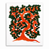The Tree of Seasons – Gond Paper Painting