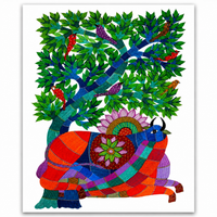 The Spirit of the Forest – Gond Paper Painting