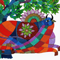 The Spirit of the Forest – Gond Paper Painting