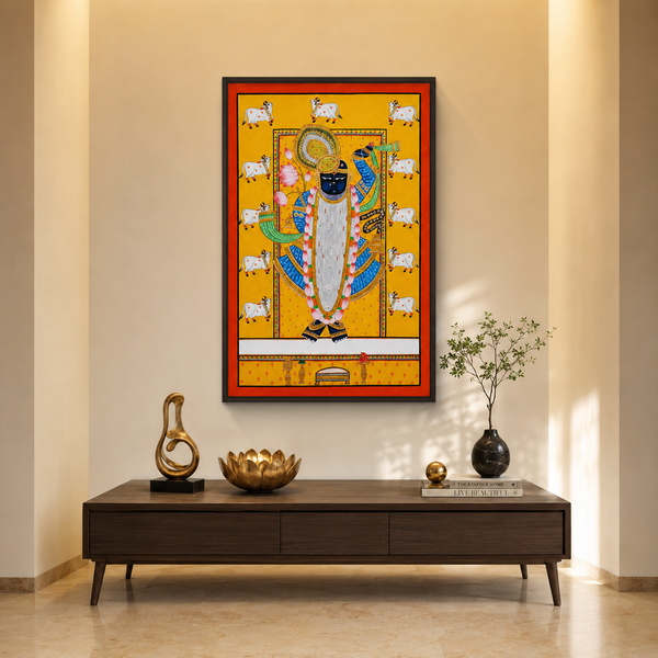 Shrinathji with Sacred Cows – Pichwai Painting