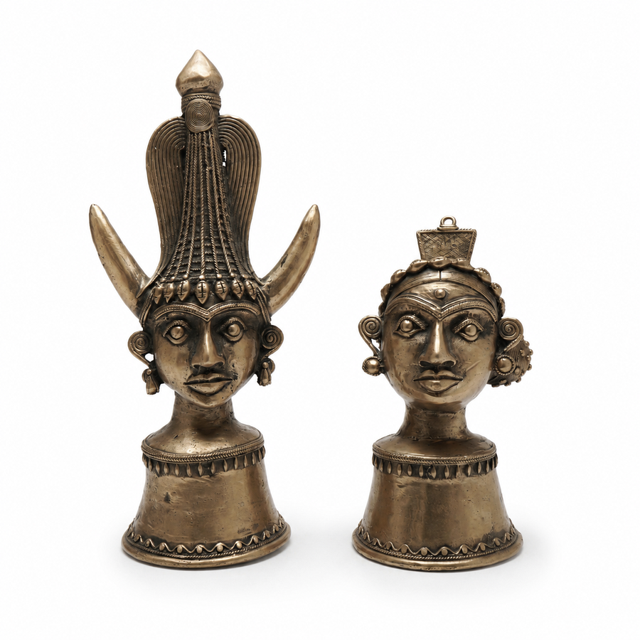 Madia Madin (Tribal Couple) – Dhokra Metal Art