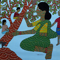 The Broken Tree – Gond Painting