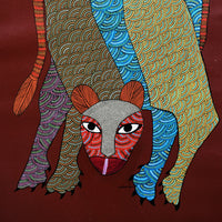 Elegant Elephant – Gond Painting