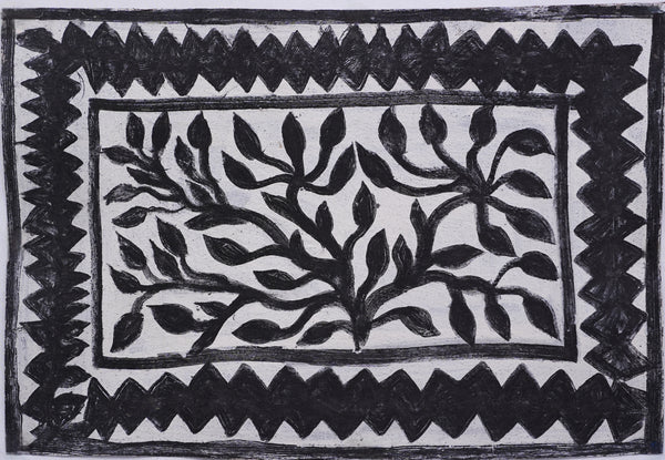 Black and White Print – Sohrai Painting