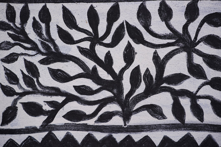Black and White Print – Sohrai Painting