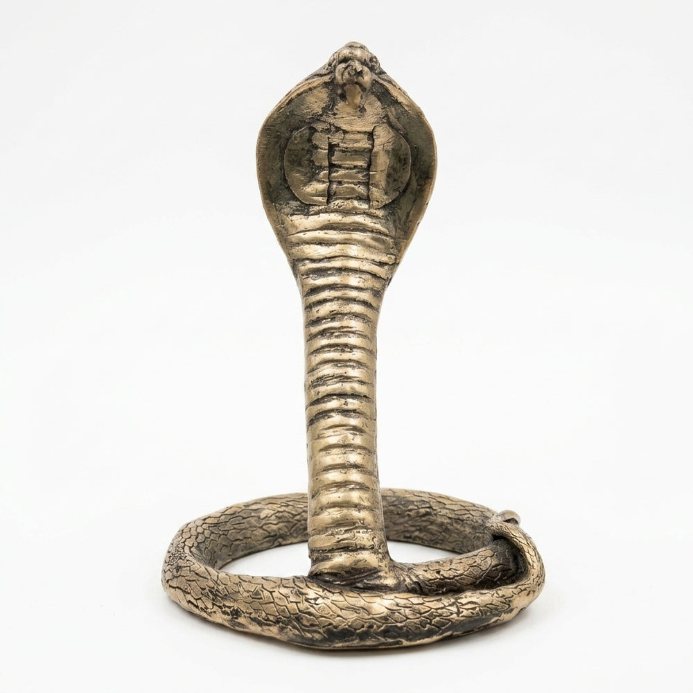 Sacred Serpent Guardian – Dhokra Metal Art