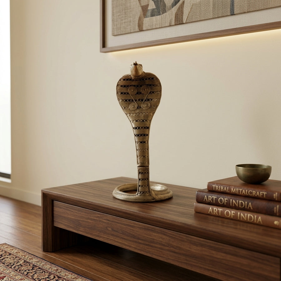 Handmade Nag – Dhokra Metal Art
