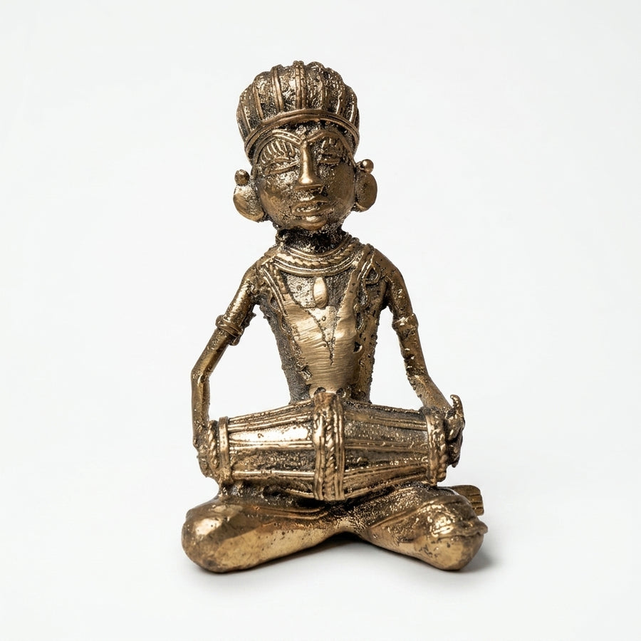 Dhokra Tribal Musician Set of 2 – Dhokra Metal Art