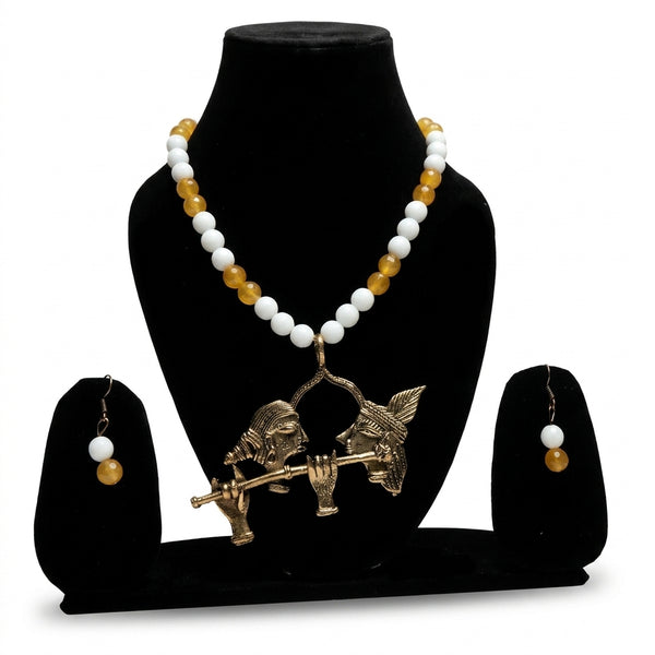 Radha Krishna Spiritual Necklace Set