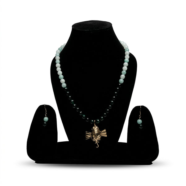 Divine Ganesha Beaded Necklace Set
