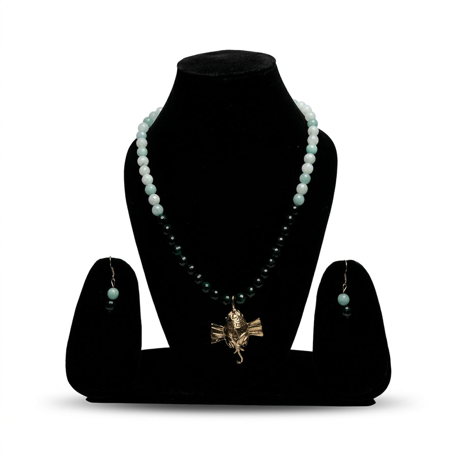 Divine Ganesha Beaded Necklace Set