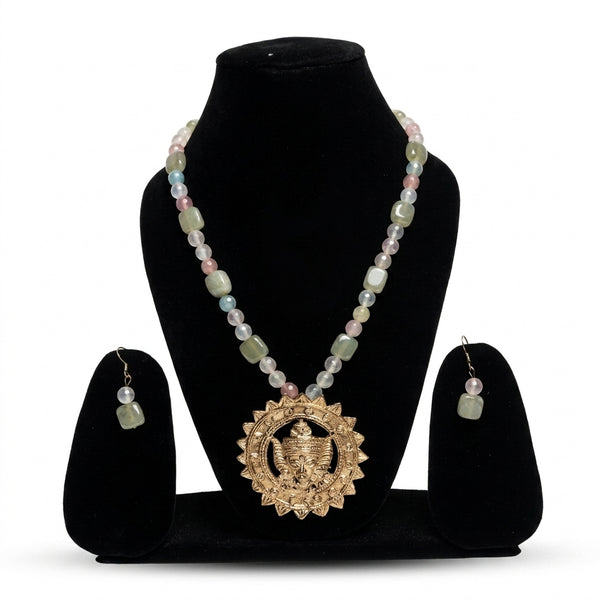 Durga Inspired Beaded Necklace Set