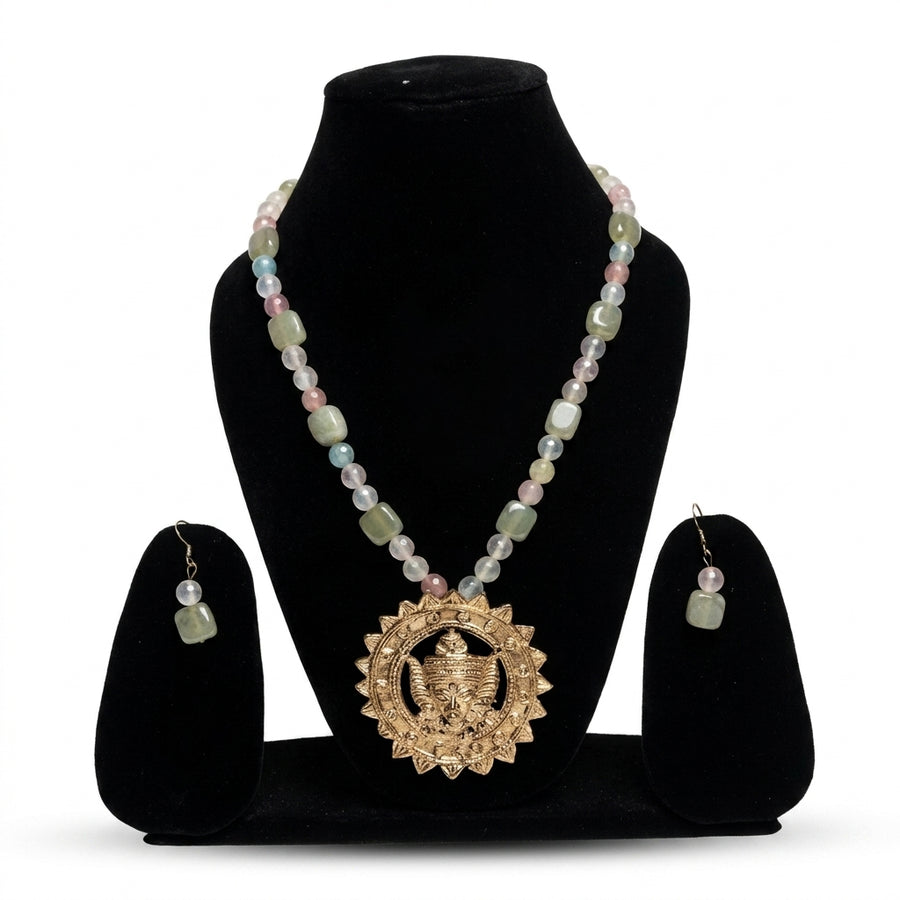 Durga Inspired Beaded Necklace Set