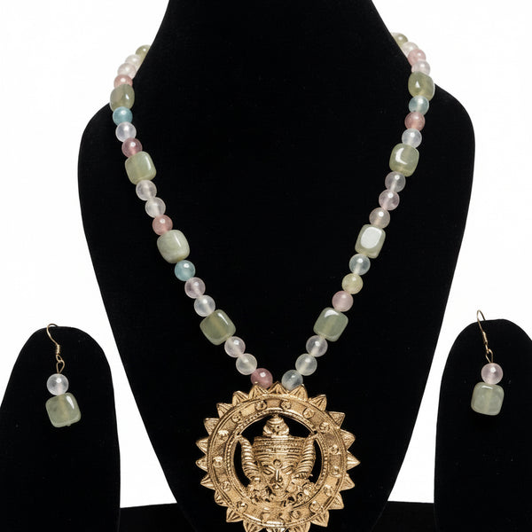 Durga Inspired Beaded Necklace Set