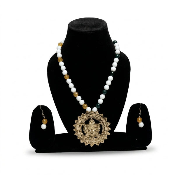 Divine Maa Shakti Beaded Necklace Set