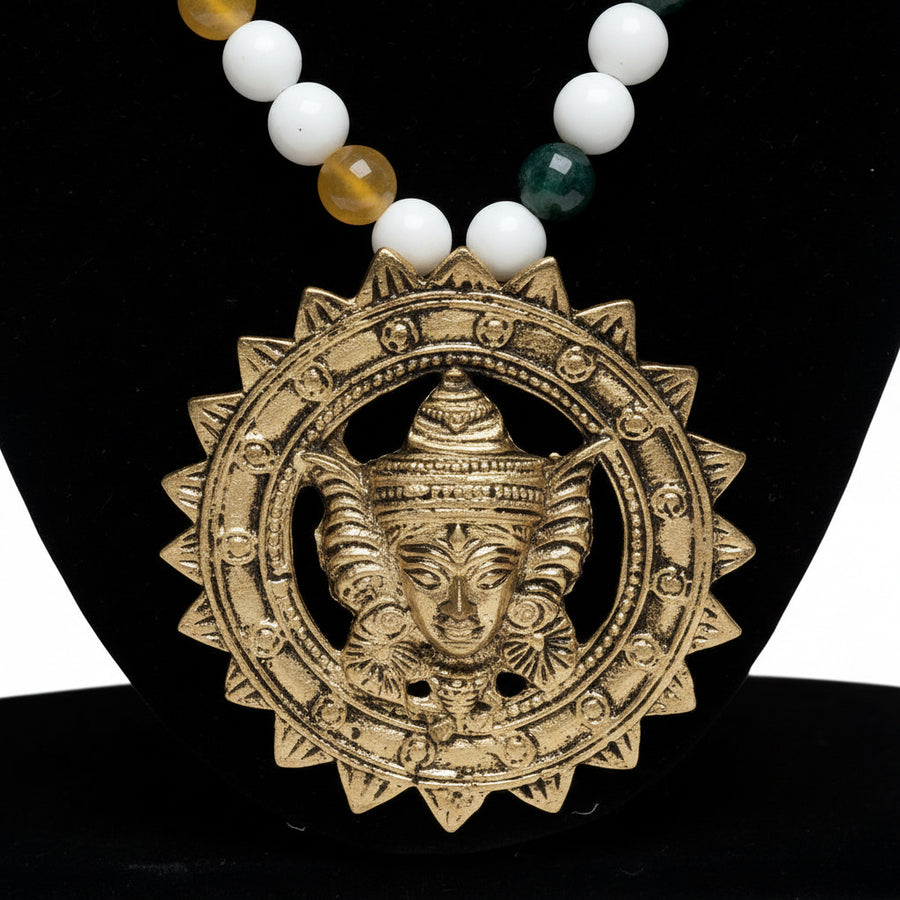 Divine Maa Shakti Beaded Necklace Set