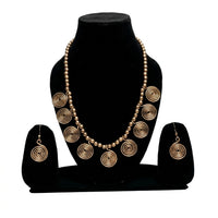 Dokra Brass Round Necklace Set