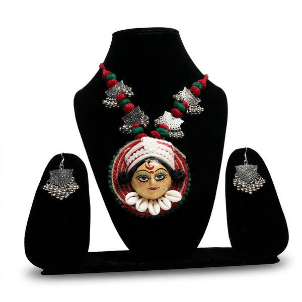 Durga Folk Art Necklace Set